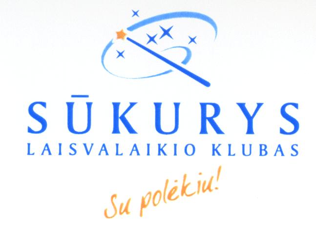 Prekės ženklas: SŪKURYS LAISVALAIKIO KLUBAS Su polėkiu!